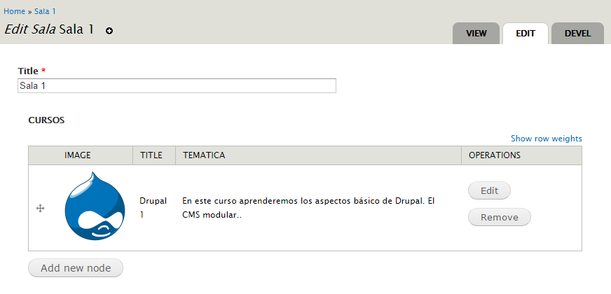 Resultado View mode