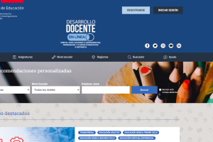 Portada del sitio Desarrollo Docente en Línea